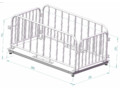 Весы для взвешивания животных MAS PM4PB-0.6 (1200 x 2000), с ограждением