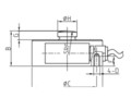 Тензодатчик Keli YBSC 10t, мембранный с узлом встройки